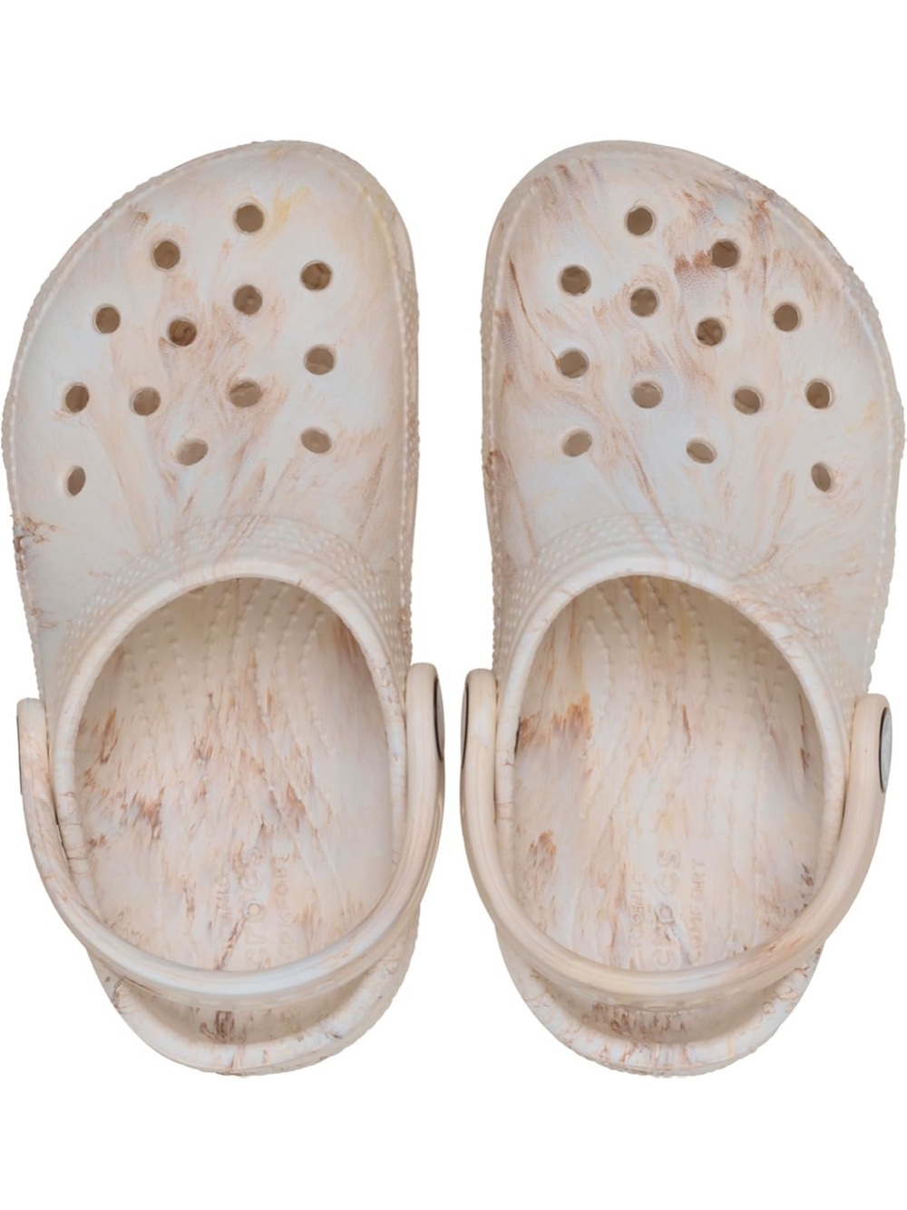 CROCS Kids Classic Clog in Bone Swirl